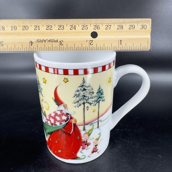 Mary Engelbreit Old World Santa Mug Cup Santa Ceramic Coffee Mug Cup 2001 VTG - Picture 4 of 16